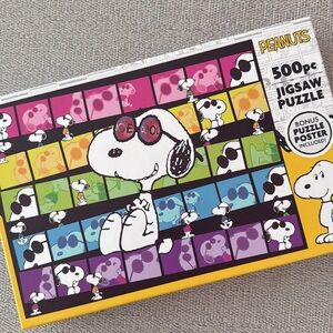 NWT Joe Cool 500 Piece Peanuts Snoopy Jigsaw Puzzle 500 pc